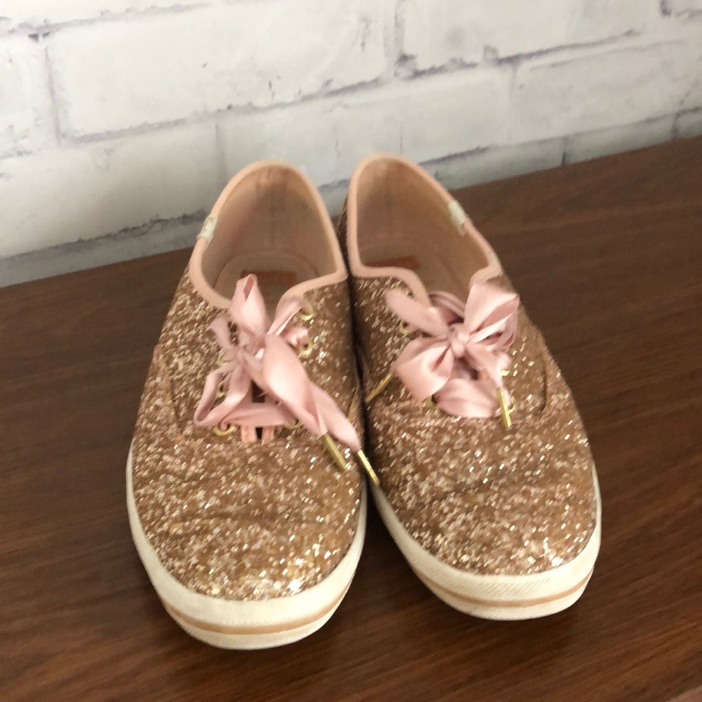 Rose Gold Glitter Kate Spade KEDS